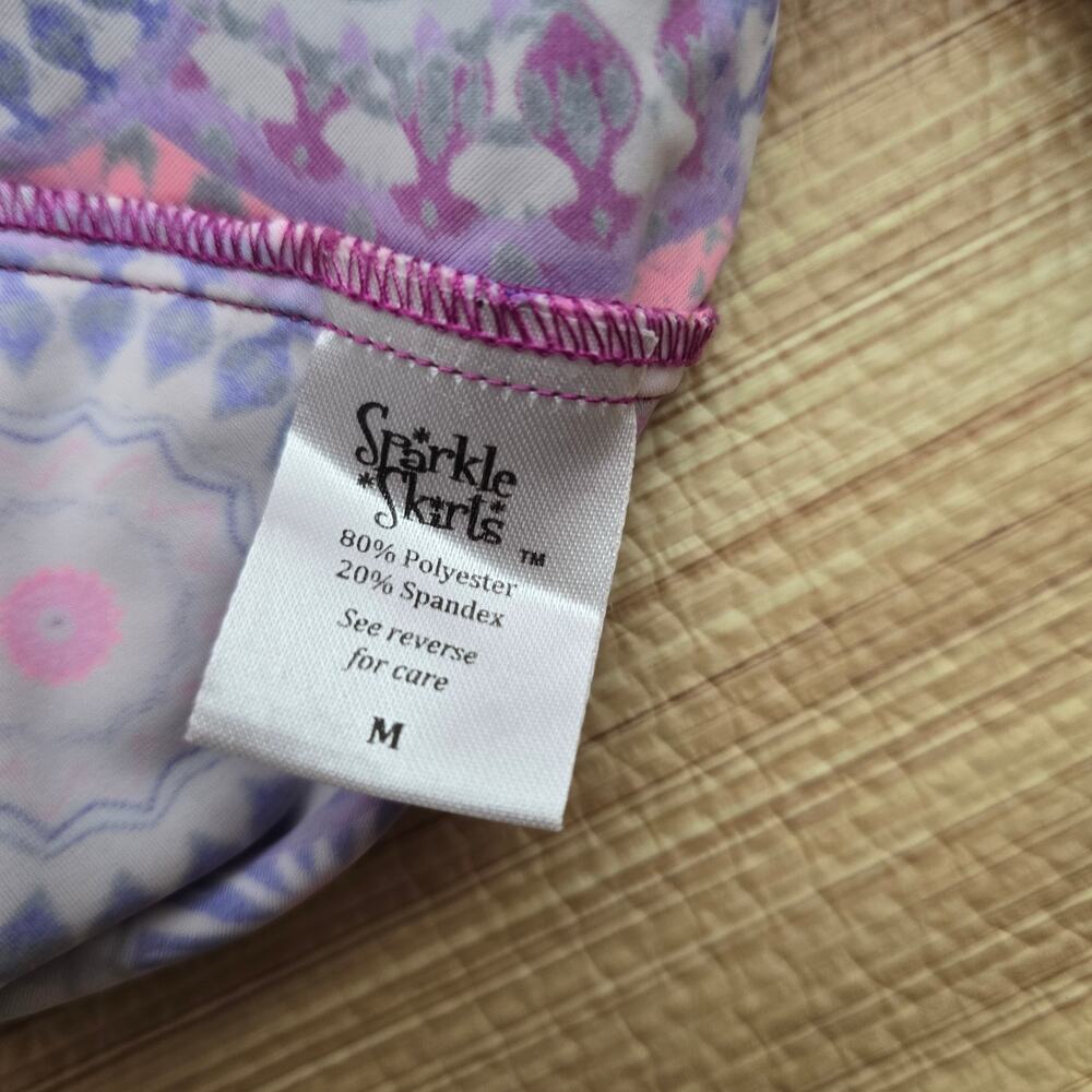 Sparkle Skirts Multicolor Running Workout Tennis Skirt Skort Size Medium - Picture 4 of 7